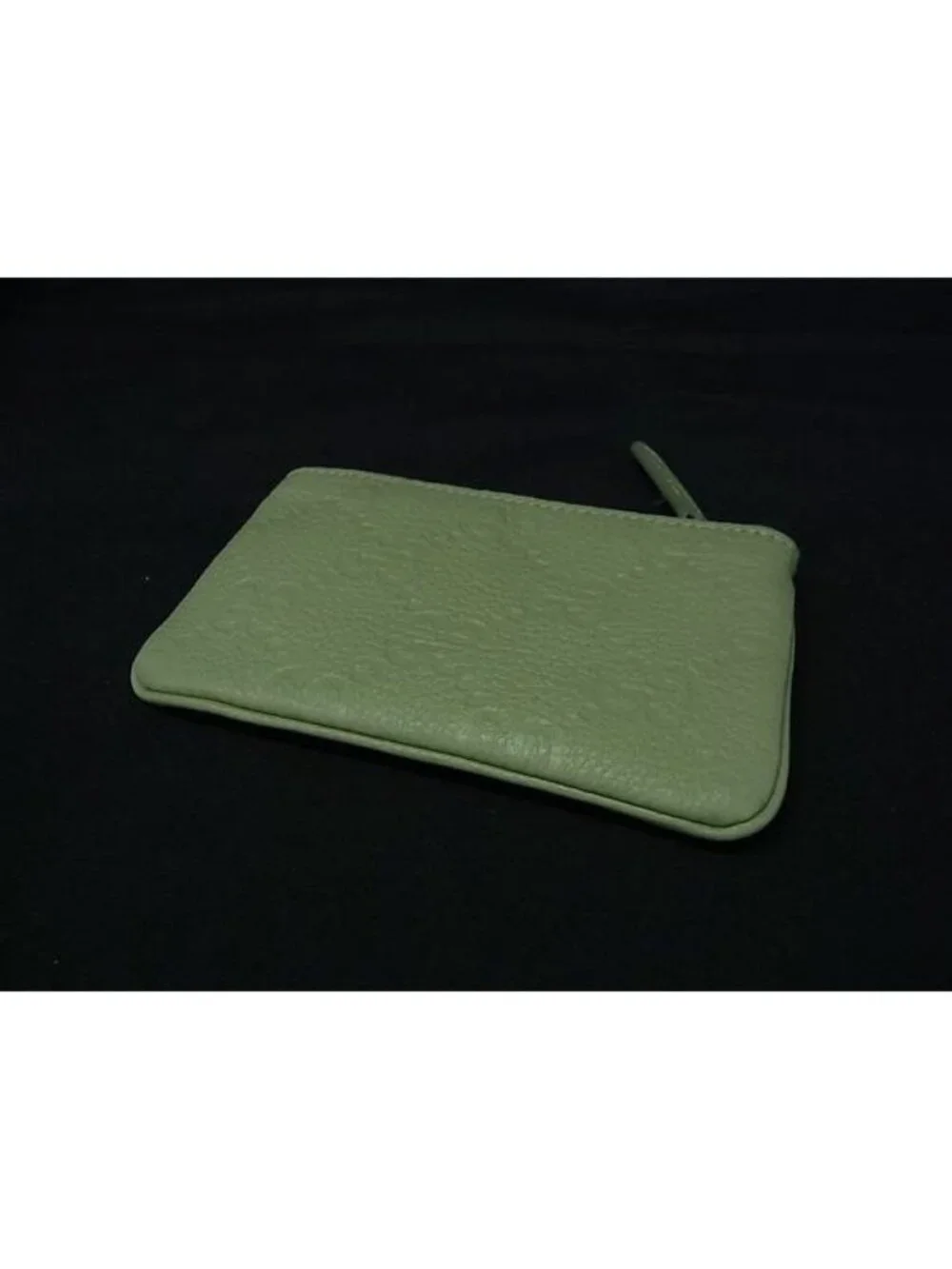 Gucci GG Emblem Leather With Key Ring Coin Purse Light Green